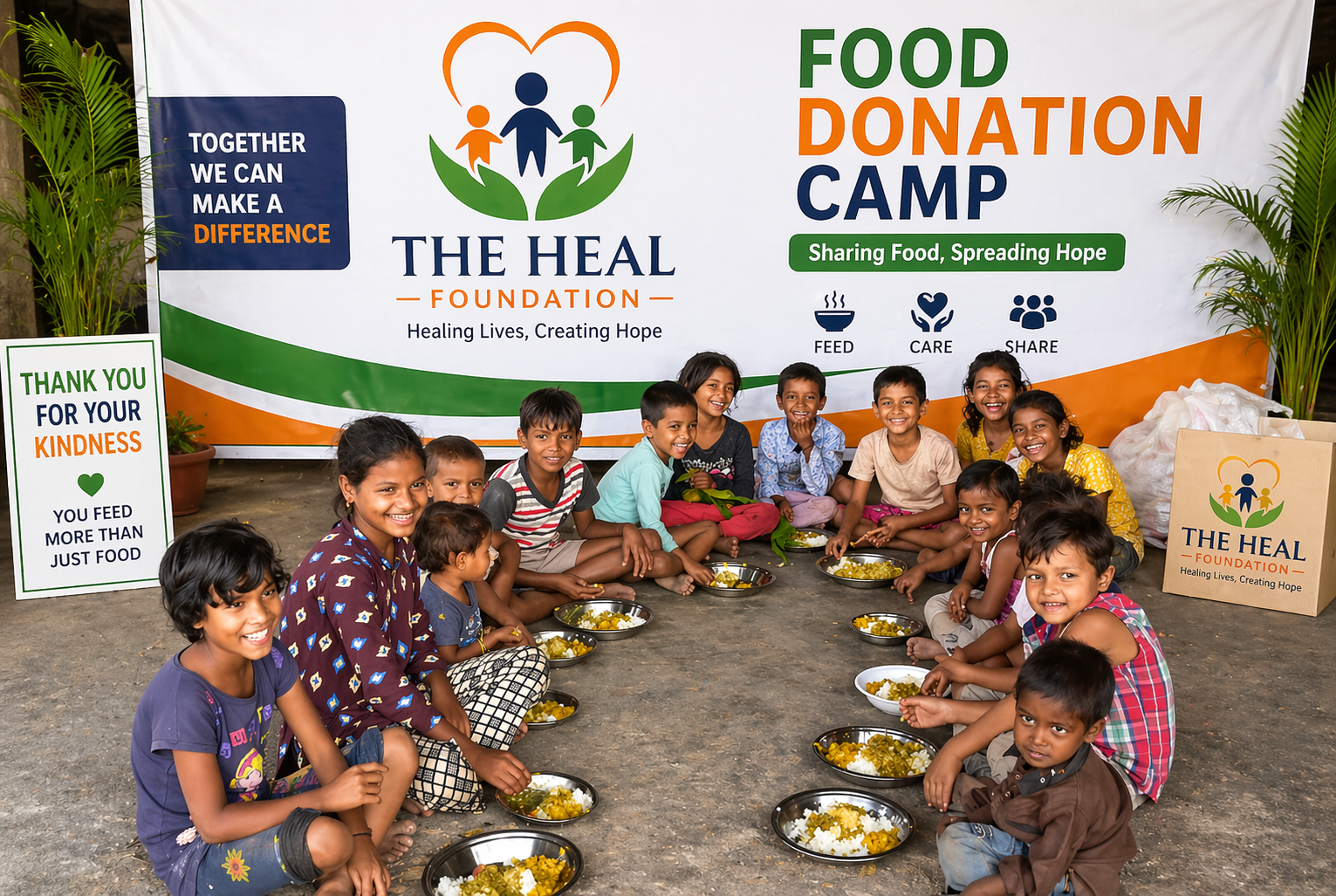 Food Donation Camp — Sharing Food, Spreading Hope